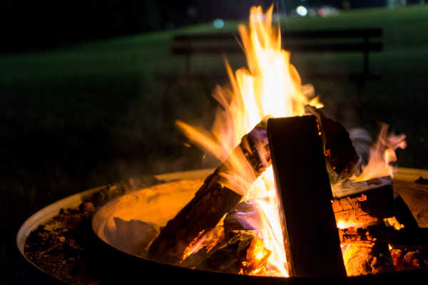 Campfire at Colombiere Retreat Center